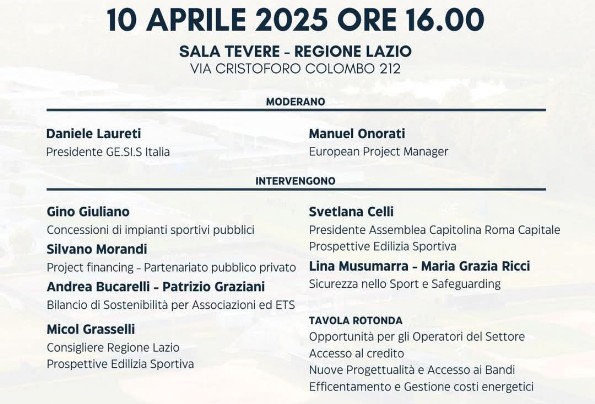 RCSI 2025 - Management e Sviluppo delle Infrastrutture Sportive